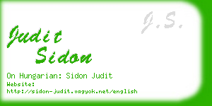 judit sidon business card